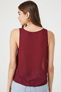 Chiffon Scoop Tank Top