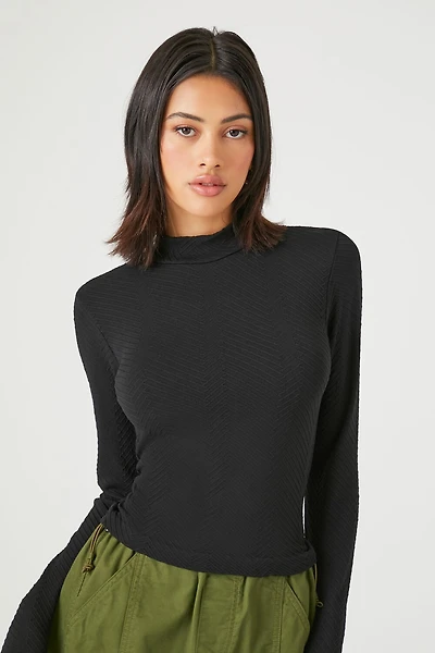 Seamless Mock Neck Top