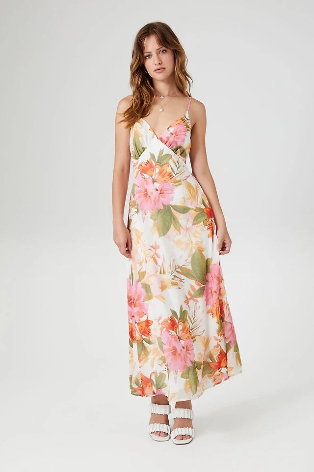 knee length dresses for ladies Betsey Johnson Floral Midi Dress main image 0