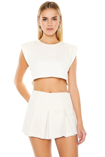 Padded Cropped Muscle Tee