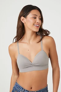 Seamless Ruched Sweetheart Bralette