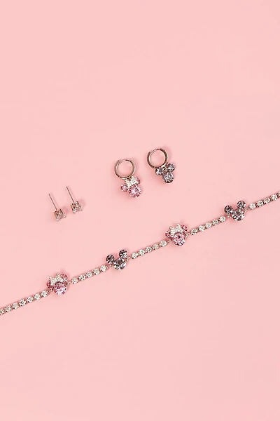 Disney Mickey & Minnie Earring Necklace Set