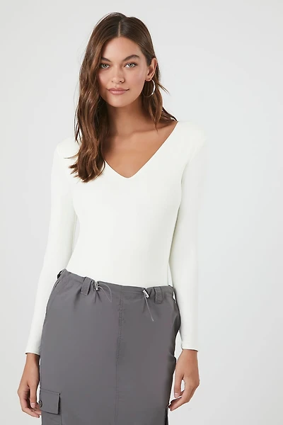 Jersey V-Neck Bodysuit