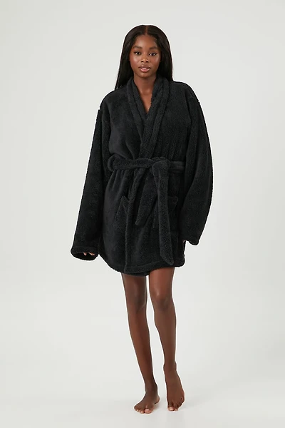 Plush Tie-Waist Robe