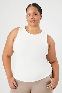 Plus Size Ribbed Knit Tank Top