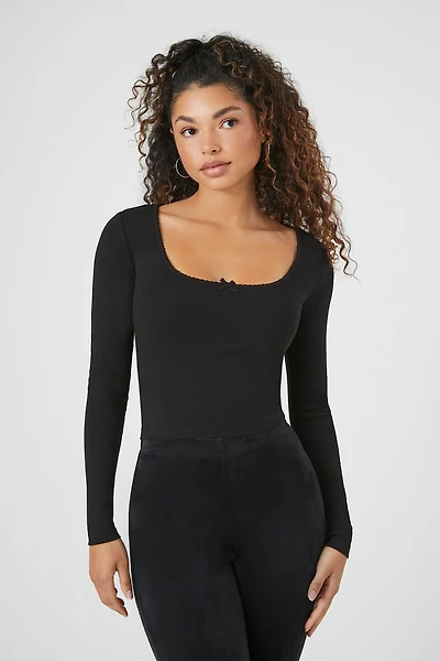 Bow Long-Sleeve Top