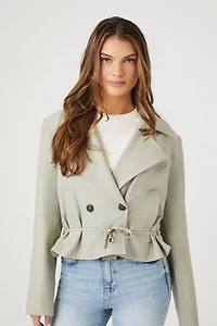 Cropped Double-Breasted Jacket