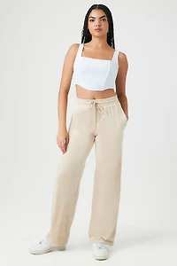 Velour Corset Crop Top