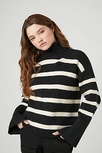 Striped Turtleneck Sweater