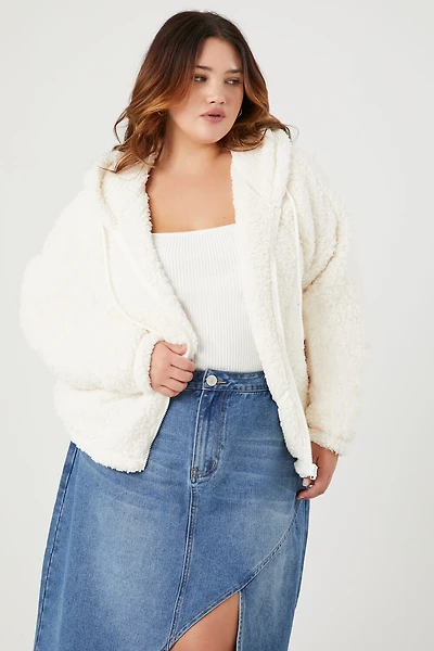 Plus Size Faux Shearling Jacket