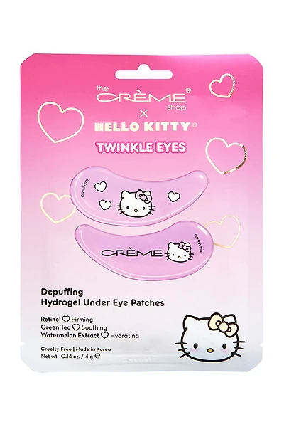 The Crème Shop x Hello Kitty Twinkle Eyes Depuffing Hydrogel Under Eye Patches