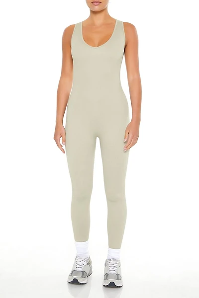 Sleeveless V-Neck Jumpsuit