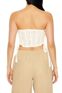 Lace Corset Tube Crop Top