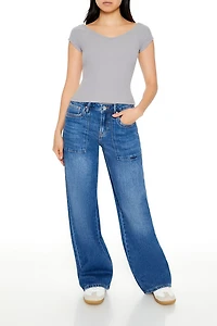 Mid-Rise Utility Carpenter Jeans