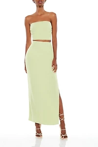 Tube Crop Top & Maxi Skirt Set