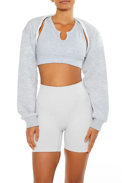 Active Fleece Raw-Cut Shrug