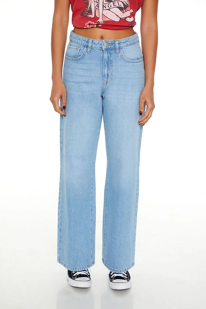 90s-Fit High-Rise Straight Jeans
