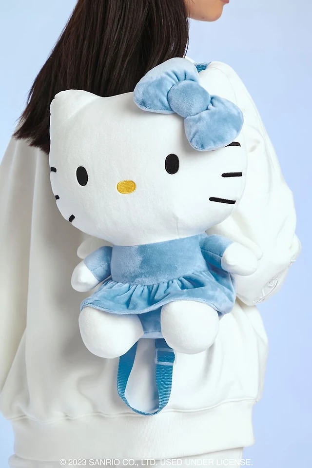 Forever 21 Hello Kitty Plush Backpack Blue And white Forever 21 Hello Kitty Plush Backpack Blue And white | eBay main image 3