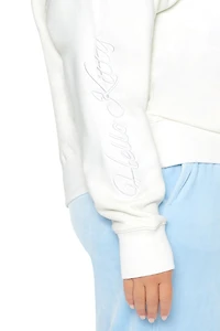 Plus Embroidered Hello Kitty Pullover