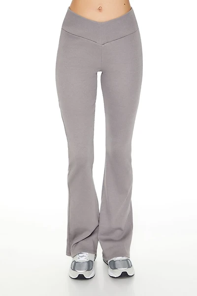 Ribbed Knit Flare Leggings