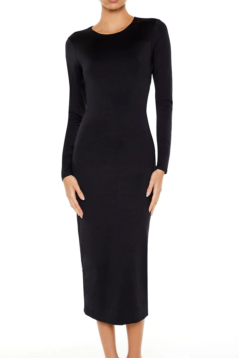 Contour Sculpt Strappy Midi Dress