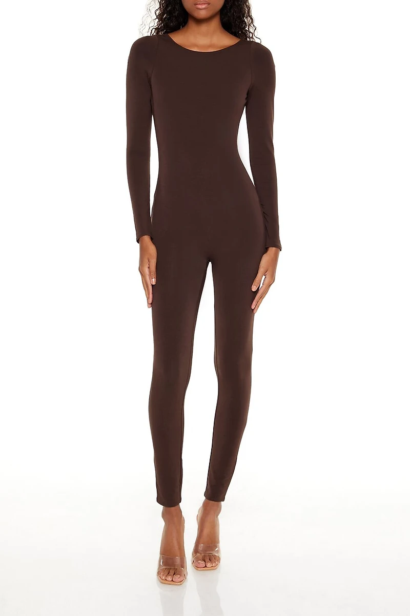 Fitted Open-Back Jumpsuit