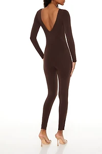 Fitted Open-Back Jumpsuit