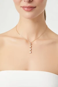 Tiered Faux Gem Necklace