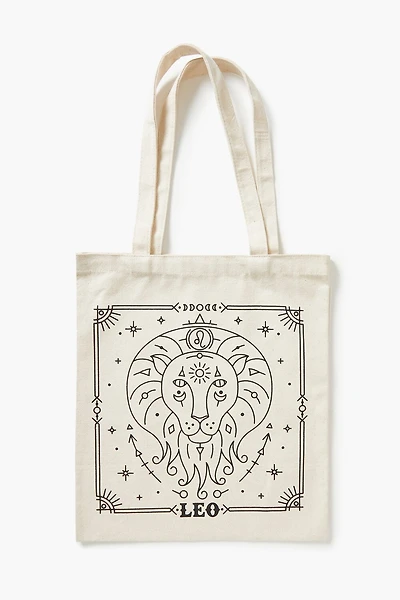 Zodiac Sign Graphic Tote Bag