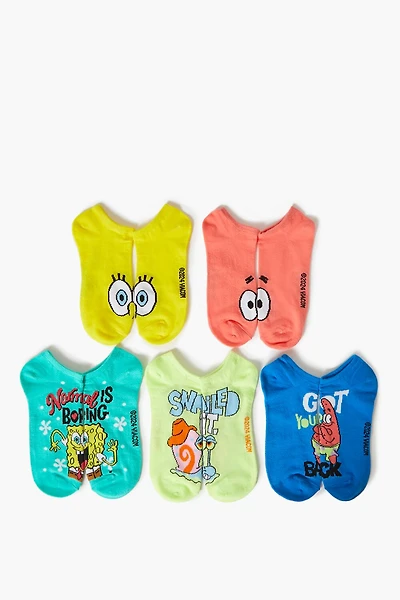 SpongeBob SquarePants Ankle Socks Set - 5 pack