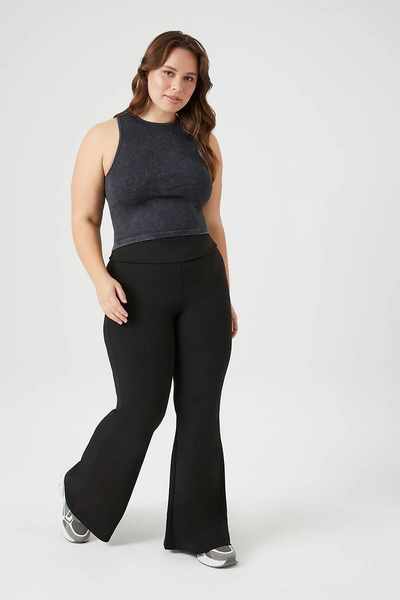 Plus High-Rise Flare Leggings