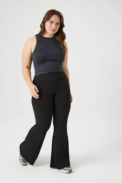 Plus High-Rise Flare Leggings