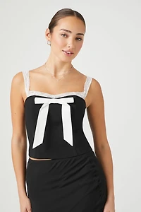 Bow Lace-Trim Cami