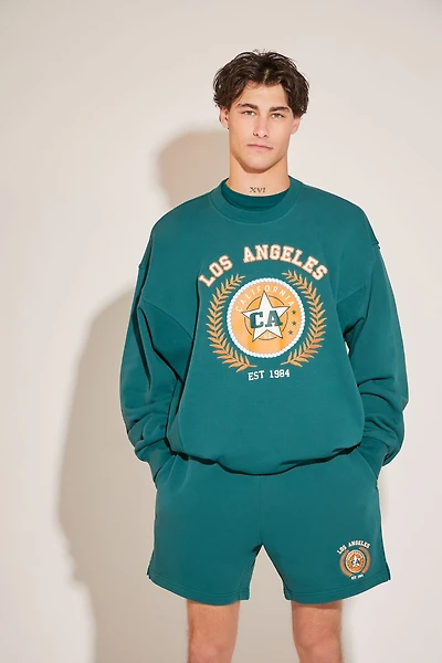 Embroidered Patch Los Angeles Graphic Pullover