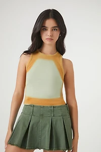 Airbrush Cropped Tank Top