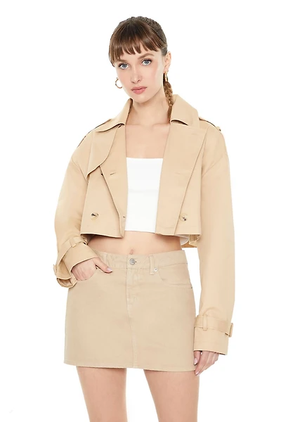 Cropped Trench Jacket