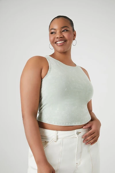 Plus Cropped Tank Top