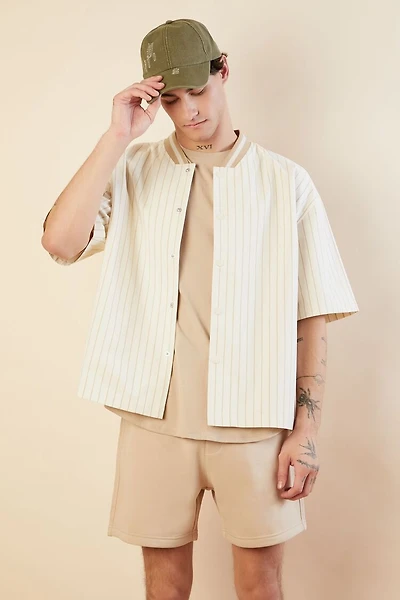 Drawstring Mid-Rise Shorts