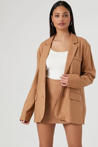 High-Rise A-Line Mini Skirt