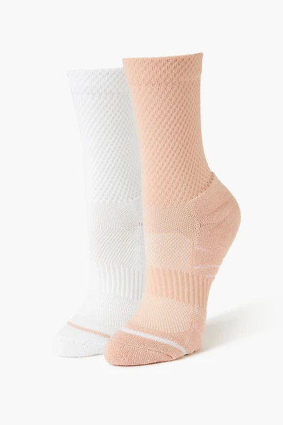 Textured Crew Socks Set - 2 pack