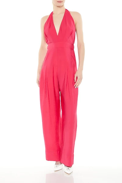 Halter Wide-Leg Jumpsuit