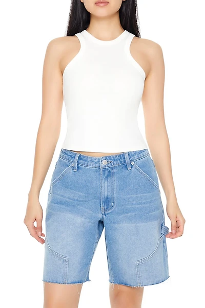 Ribbed Knit Racerback Tank Top