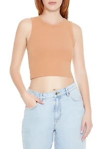 Cropped Cutout Tie-Back Tank Top