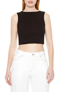Sleeveless Twisted Crop Top