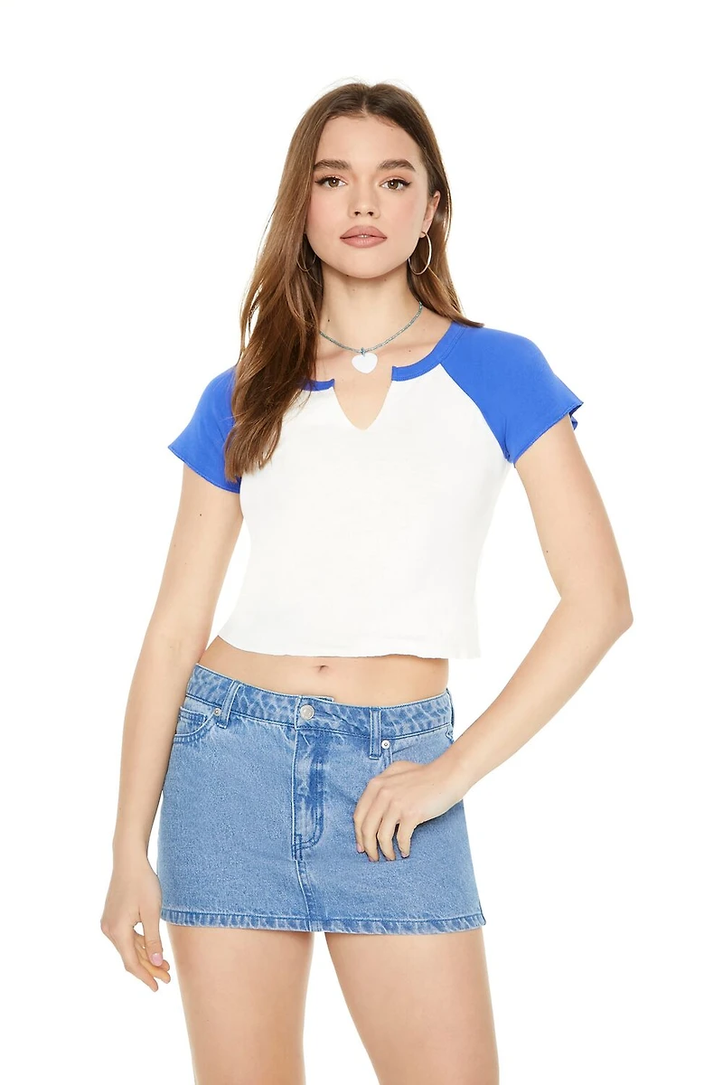 Cropped Raglan Tee
