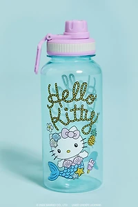 Hello Kitty Mermaid Water Bottle & Sticker Set