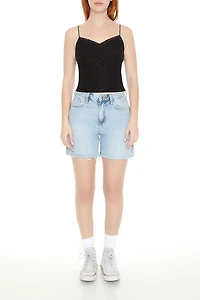 Eyelet Lace-Trim Cami