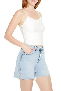 Eyelet Lace-Trim Cami