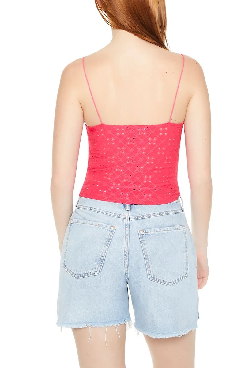 Eyelet Lace-Trim Cami