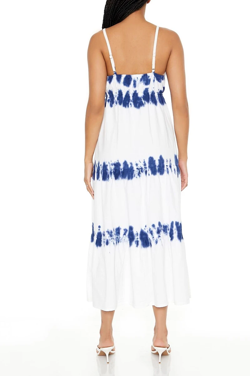 Twill Tie-Dye Cami Maxi Dress